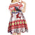Kiribati Christmas Kid Short Sleeve Dress Frigatebird Santa Tekeraoi n te Kiritimati - Polynesian Pride