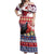 Kiribati Christmas Off Shoulder Maxi Dress Frigatebird Santa Tekeraoi n te Kiritimati - Polynesian Pride