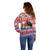 Kiribati Christmas Off Shoulder Sweater Frigatebird Santa Tekeraoi n te Kiritimati - Polynesian Pride