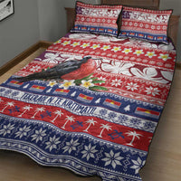 Kiribati Christmas Quilt Bed Set Frigatebird Santa Tekeraoi n te Kiritimati - Polynesian Pride
