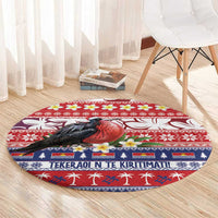 Kiribati Christmas Round Carpet Frigatebird Santa Tekeraoi n te Kiritimati - Polynesian Pride