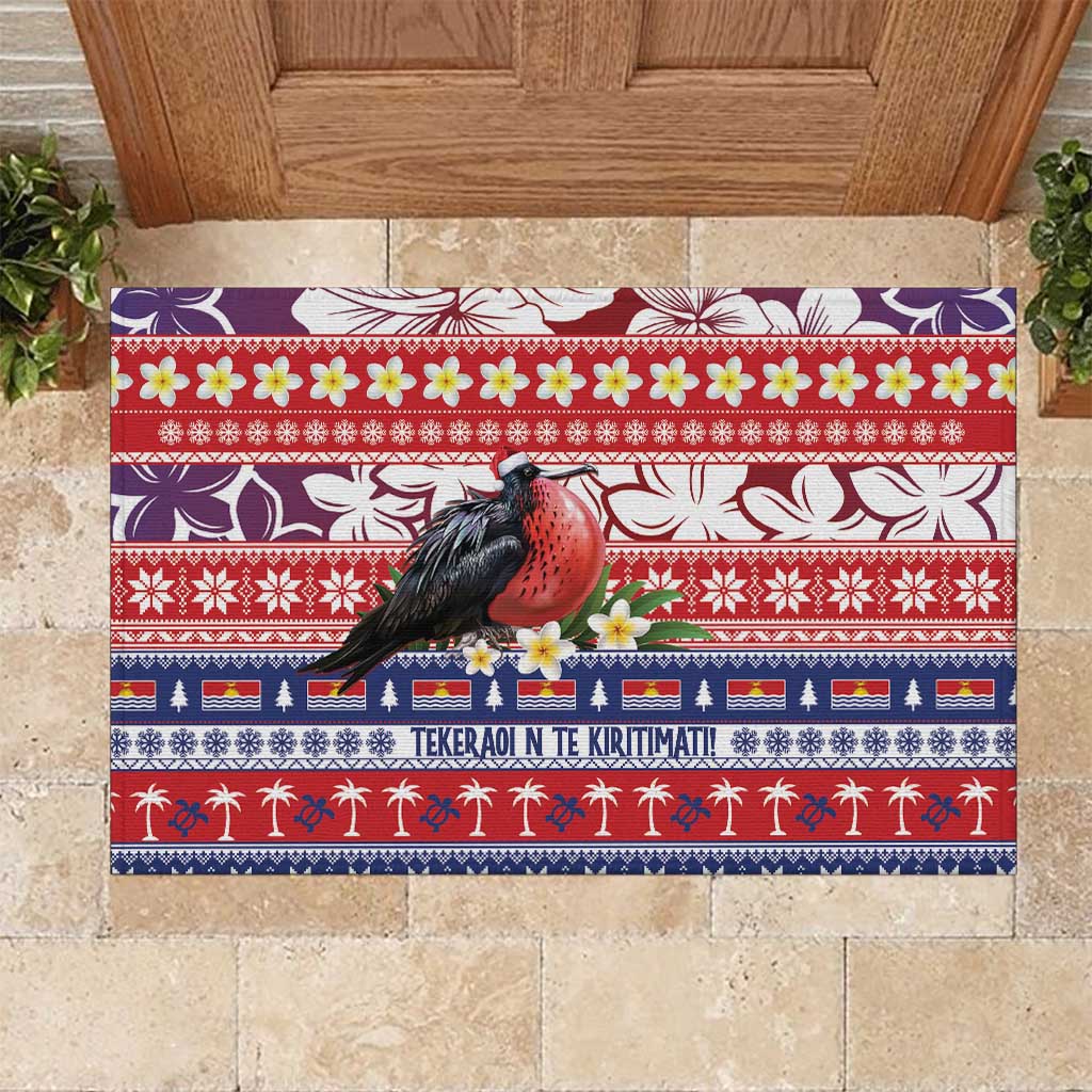 Kiribati Christmas Rubber Doormat Frigatebird Santa Tekeraoi n te Kiritimati - Polynesian Pride