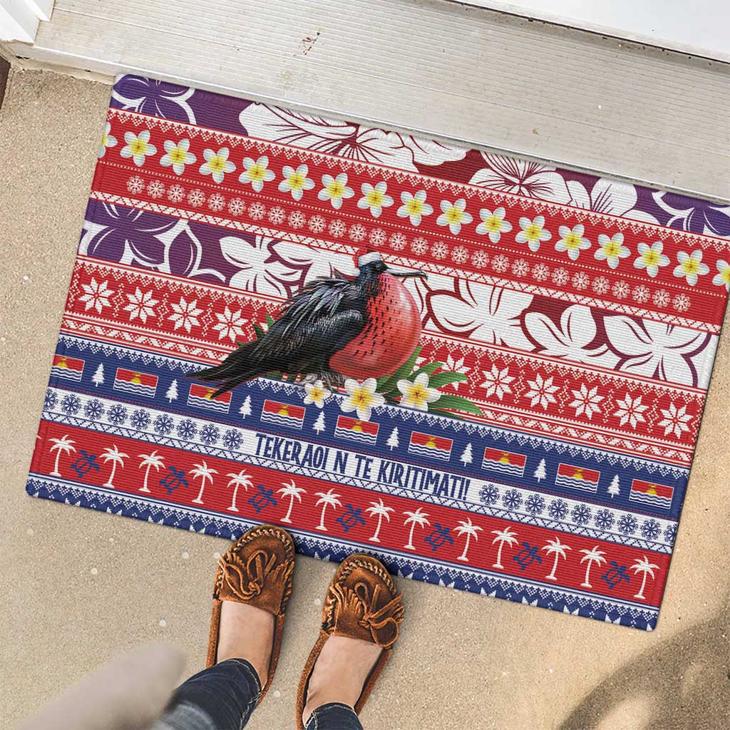 Kiribati Christmas Rubber Doormat Frigatebird Santa Tekeraoi n te Kiritimati - Polynesian Pride