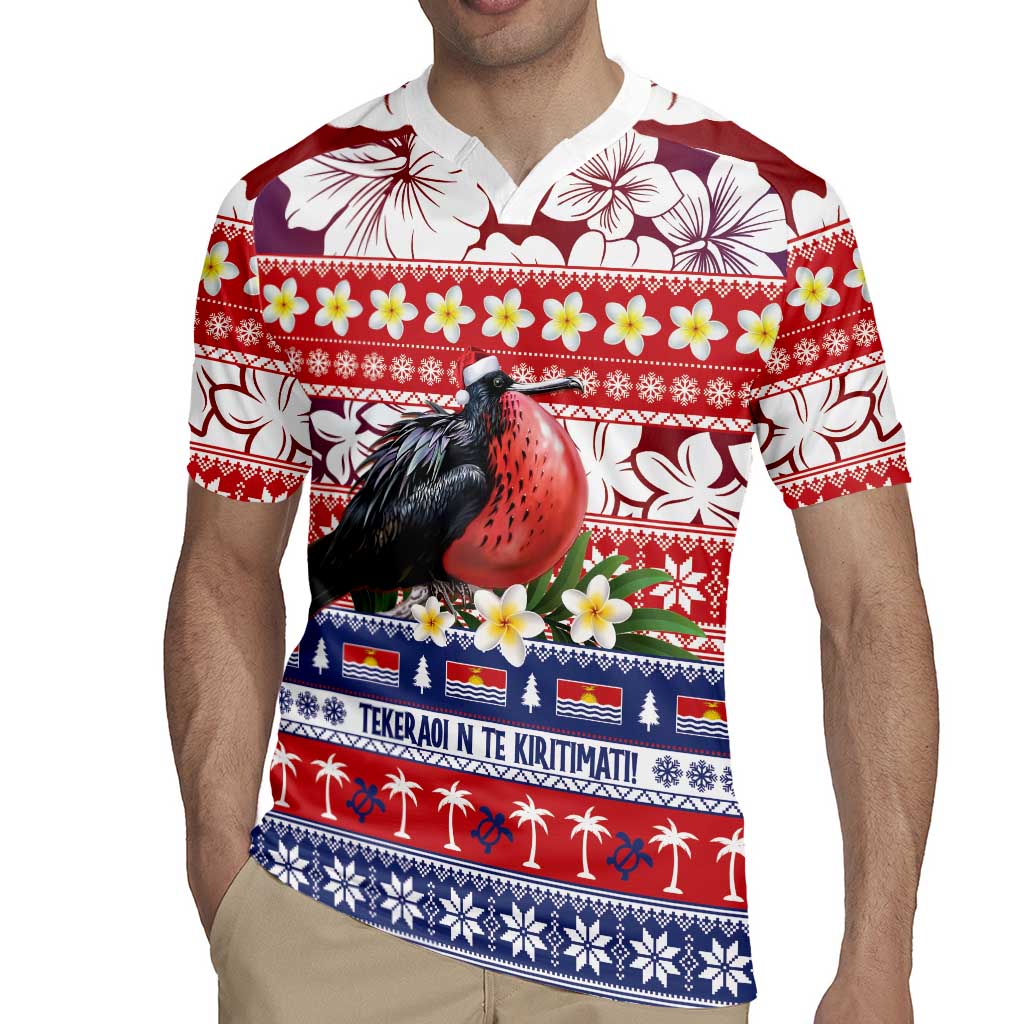 Kiribati Christmas Rugby Jersey Frigatebird Santa Tekeraoi n te Kiritimati - Polynesian Pride