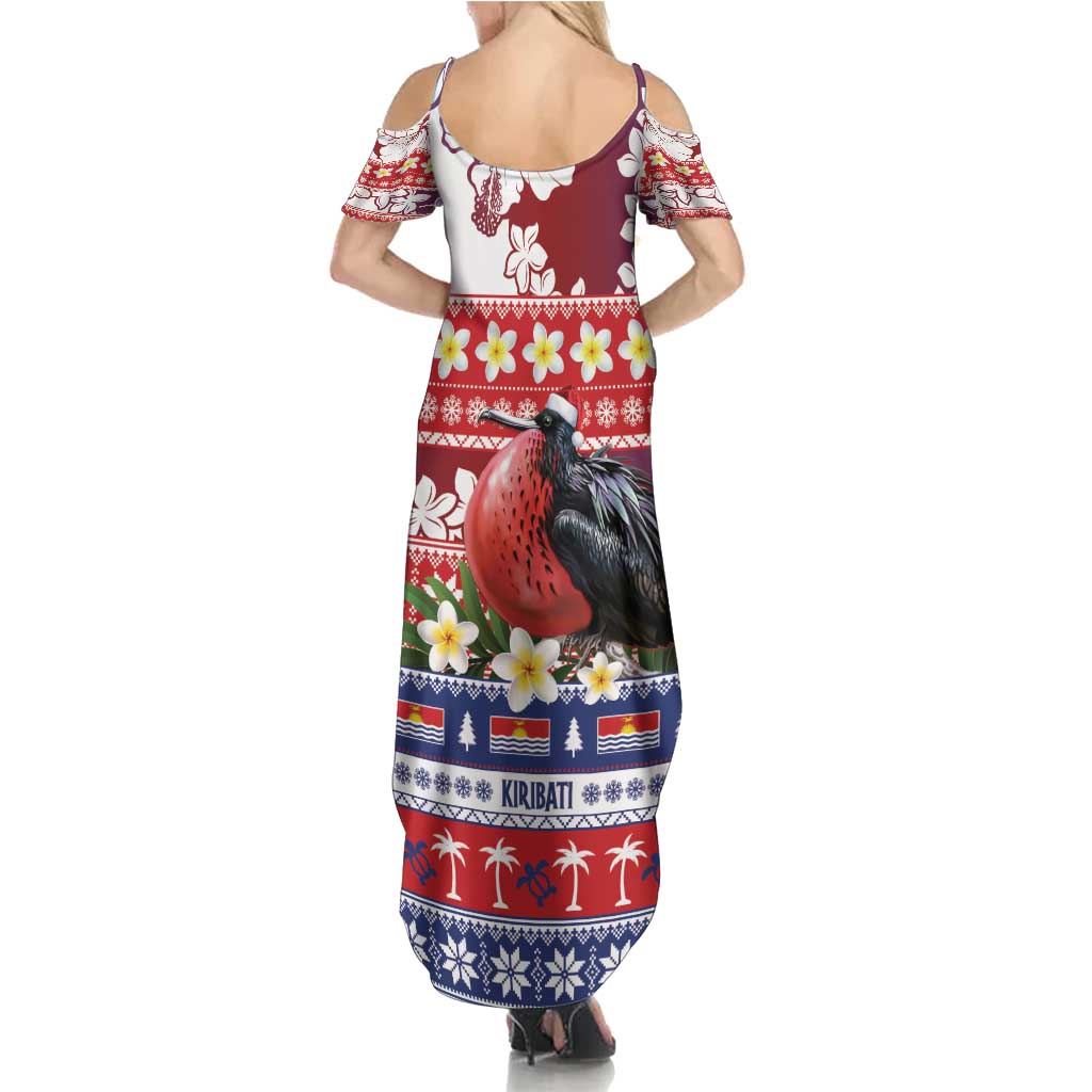 Kiribati Christmas Summer Maxi Dress Frigatebird Santa Tekeraoi n te Kiritimati - Polynesian Pride