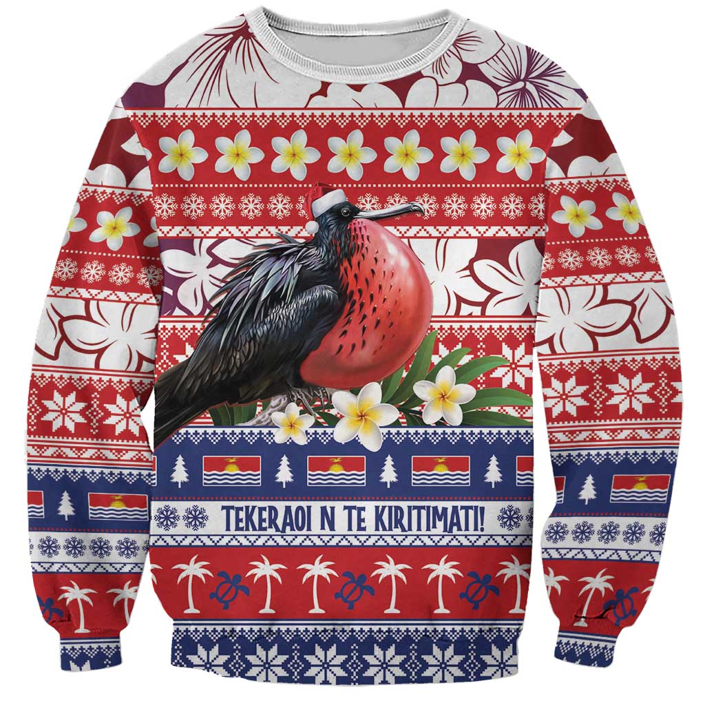 Kiribati Christmas Sweatshirt Frigatebird Santa Tekeraoi n te Kiritimati - Polynesian Pride