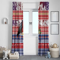 Kiribati Christmas Window Curtain Frigatebird Santa Tekeraoi n te Kiritimati - Polynesian Pride