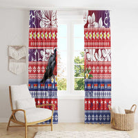Kiribati Christmas Window Curtain Frigatebird Santa Tekeraoi n te Kiritimati - Polynesian Pride