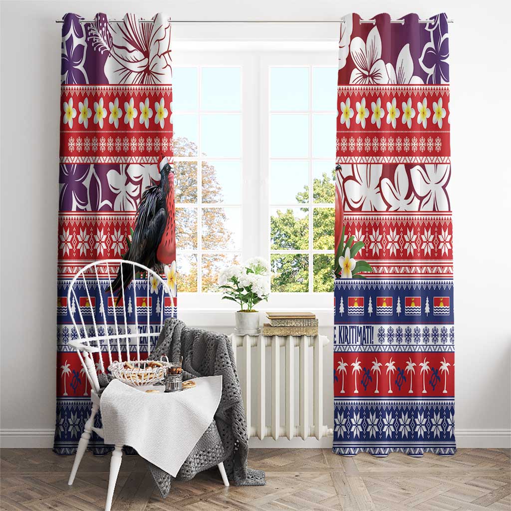 Kiribati Christmas Window Curtain Frigatebird Santa Tekeraoi n te Kiritimati - Polynesian Pride