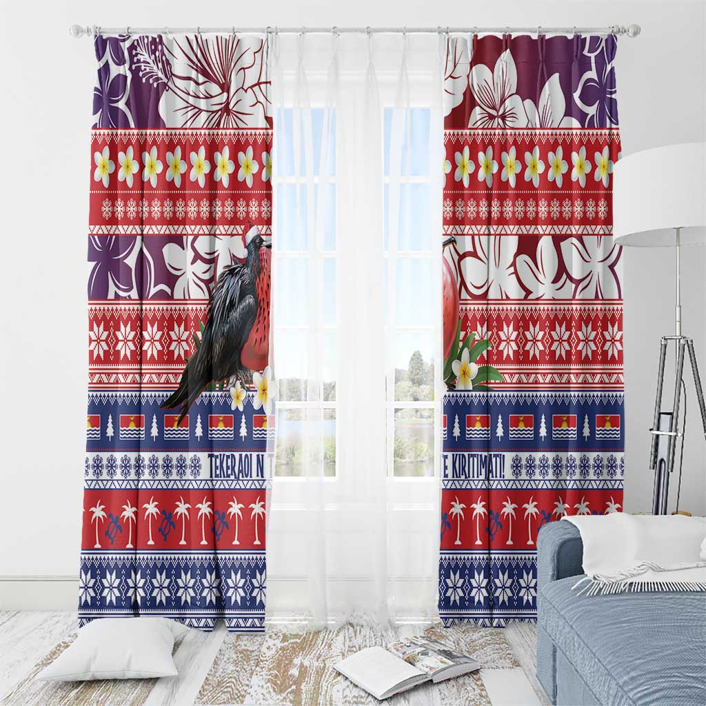 Kiribati Christmas Window Curtain Frigatebird Santa Tekeraoi n te Kiritimati - Polynesian Pride
