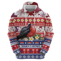 Kiribati Christmas Zip Hoodie Frigatebird Santa Tekeraoi n te Kiritimati - Polynesian Pride