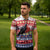Kiribati Christmas Zipper Polo Shirt Frigatebird Santa Tekeraoi n te Kiritimati - Polynesian Pride