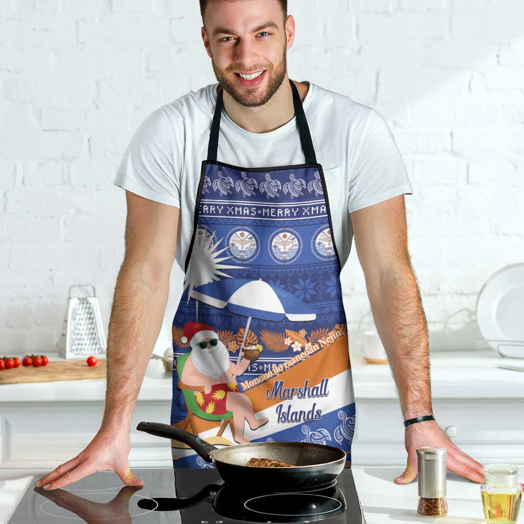 Marshall Islands Christmas Apron Beachy Santa Monono ilo raaneoan Nejin - Polynesian Pride