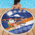 Marshall Islands Christmas Beach Blanket Beachy Santa Monono ilo raaneoan Nejin - Polynesian Pride