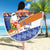 Marshall Islands Christmas Beach Blanket Beachy Santa Monono ilo raaneoan Nejin - Polynesian Pride