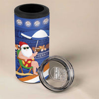 Marshall Islands Christmas 4 in 1 Can Cooler Tumbler Beachy Santa Monono ilo raaneoan Nejin - Polynesian Pride