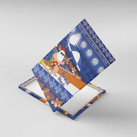 Marshall Islands Christmas Canvas Wall Art Beachy Santa Monono ilo raaneoan Nejin - Polynesian Pride