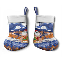 Marshall Islands Christmas Stocking Beachy Santa Monono ilo raaneoan Nejin - Polynesian Pride