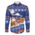 Marshall Islands Christmas Family Matching Short Sleeve Bodycon Dress and Hawaiian Shirt Beachy Santa Monono ilo raaneoan Nejin - Polynesian Pride