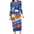 Marshall Islands Christmas Long Sleeve Bodycon Dress Beachy Santa Monono ilo raaneoan Nejin - Polynesian Pride