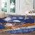 Marshall Islands Christmas Round Carpet Beachy Santa Monono ilo raaneoan Nejin - Polynesian Pride
