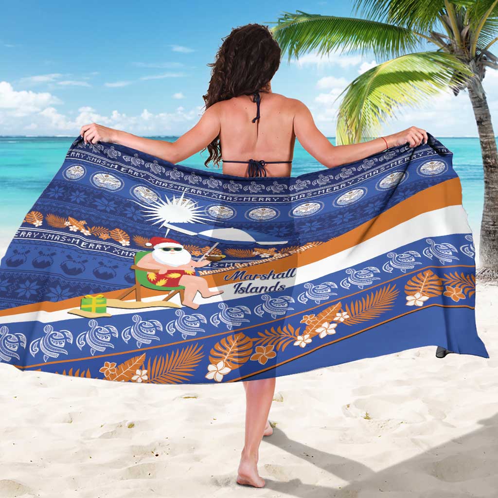 Marshall Islands Christmas Sarong Beachy Santa Monono ilo raaneoan Nejin - Polynesian Pride