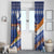 Marshall Islands Christmas Window Curtain Beachy Santa Monono ilo raaneoan Nejin - Polynesian Pride