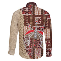 Samoa Tapau Family Matching Puletasi Dress and Hawaiian Shirt Samoan Siapo Pattern LT14 - Polynesian Pride