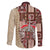 Samoa Tapau Family Matching Tank Maxi Dress and Hawaiian Shirt Samoan Siapo Pattern LT14 - Polynesian Pride