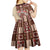 Samoa Tapau Kid Short Sleeve Dress Samoan Siapo Pattern LT14 - Polynesian Pride