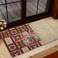 Samoa Tapau Rubber Doormat Samoan Siapo Pattern LT14 - Polynesian Pride