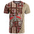 Samoa Tapau T Shirt Samoan Siapo Pattern LT14 Brown - Polynesian Pride
