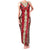 Samoa Siapo Family Matching Tank Maxi Dress and Hawaiian Shirt Tapa Pattern Mix Ula Fala Hibiscus LT14 Mom's Dress Brown - Polynesian Pride