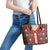 Samoa Siapo Leather Tote Bag Tapa Pattern Mix Ula Fala Hibiscus LT14 - Polynesian Pride