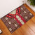 Samoa Siapo Rubber Doormat Tapa Pattern Mix Ula Fala Hibiscus LT14 Brown - Polynesian Pride