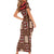 Samoa Siapo Short Sleeve Bodycon Dress Tapa Pattern Mix Ula Fala Hibiscus LT14 - Polynesian Pride