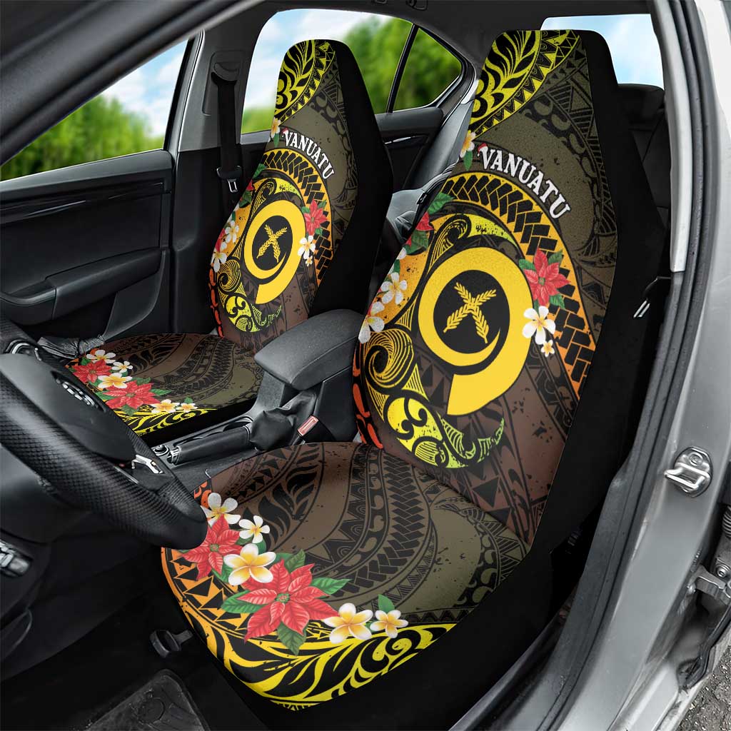 Vanuatu Christmas Car Seat Cover Vanuatuan Pig Tusk - Meri Krismas!