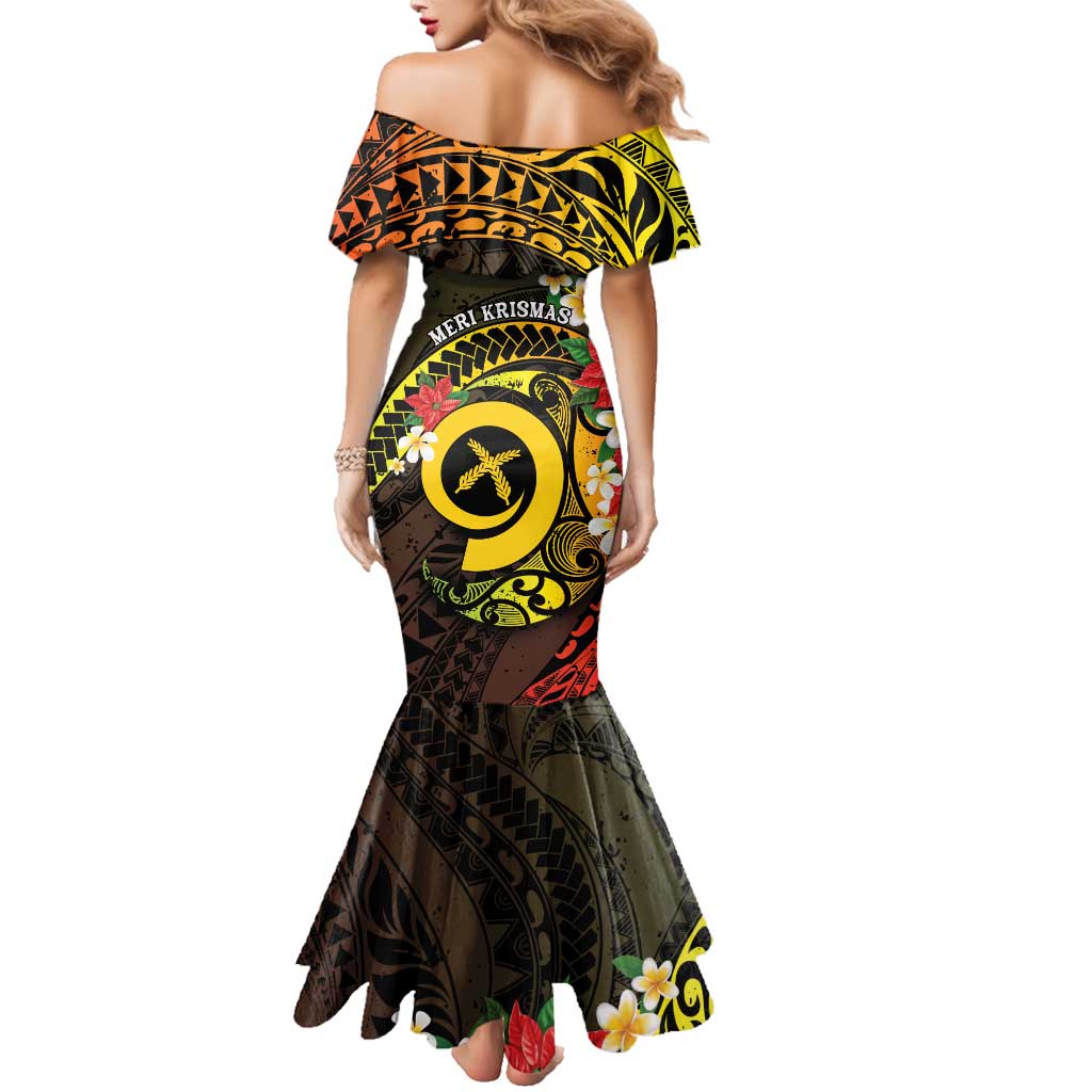meri meri mermaid dress up Vanuatu Christmas Family Matching Mermaid Dress and Hawaiian Shirt Van