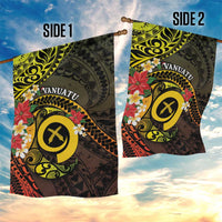 Vanuatu Christmas Garden Flag Vanuatuan Pig Tusk - Meri Krismas!