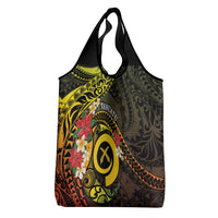 Vanuatu Christmas Grocery Bag Vanuatuan Pig Tusk - Meri Krismas!