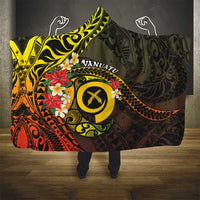Vanuatu Christmas Hooded Blanket Vanuatuan Pig Tusk - Meri Krismas!