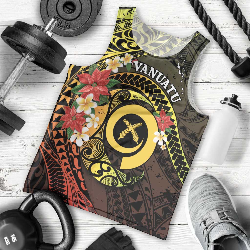 Vanuatu Christmas Men Tank Top Vanuatuan Pig Tusk - Meri Krismas!