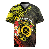 Vanuatu Christmas Rugby Jersey Vanuatuan Pig Tusk - Meri Krismas!