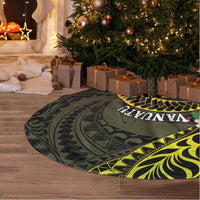 Vanuatu Christmas Tree Skirt Vanuatuan Pig Tusk - Meri Krismas!