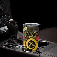 Vanuatu Christmas Tumbler Cup Vanuatuan Pig Tusk - Meri Krismas!