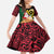 Vanuatu Christmas Family Matching Off Shoulder Maxi Dress and Hawaiian Shirt Vanuatuan Conch Shell - Meri Krismas!