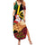 Vanuatu Christmas Family Matching Summer Maxi Dress and Hawaiian Shirt Vanuatuan Conch Shell - Meri Krismas!