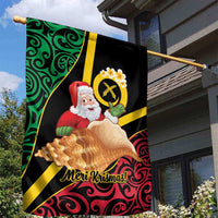 Vanuatu Christmas Garden Flag Vanuatuan Conch Shell - Meri Krismas!