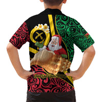 Vanuatu Christmas Kid Hawaiian Shirt Vanuatuan Conch Shell - Meri Krismas!