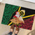 Vanuatu Christmas Rubber Doormat Vanuatuan Conch Shell - Meri Krismas!